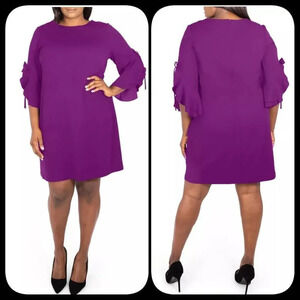 Nwot MAREE POUR TOI Plus Size Draped Sleeve Dress Sz 22